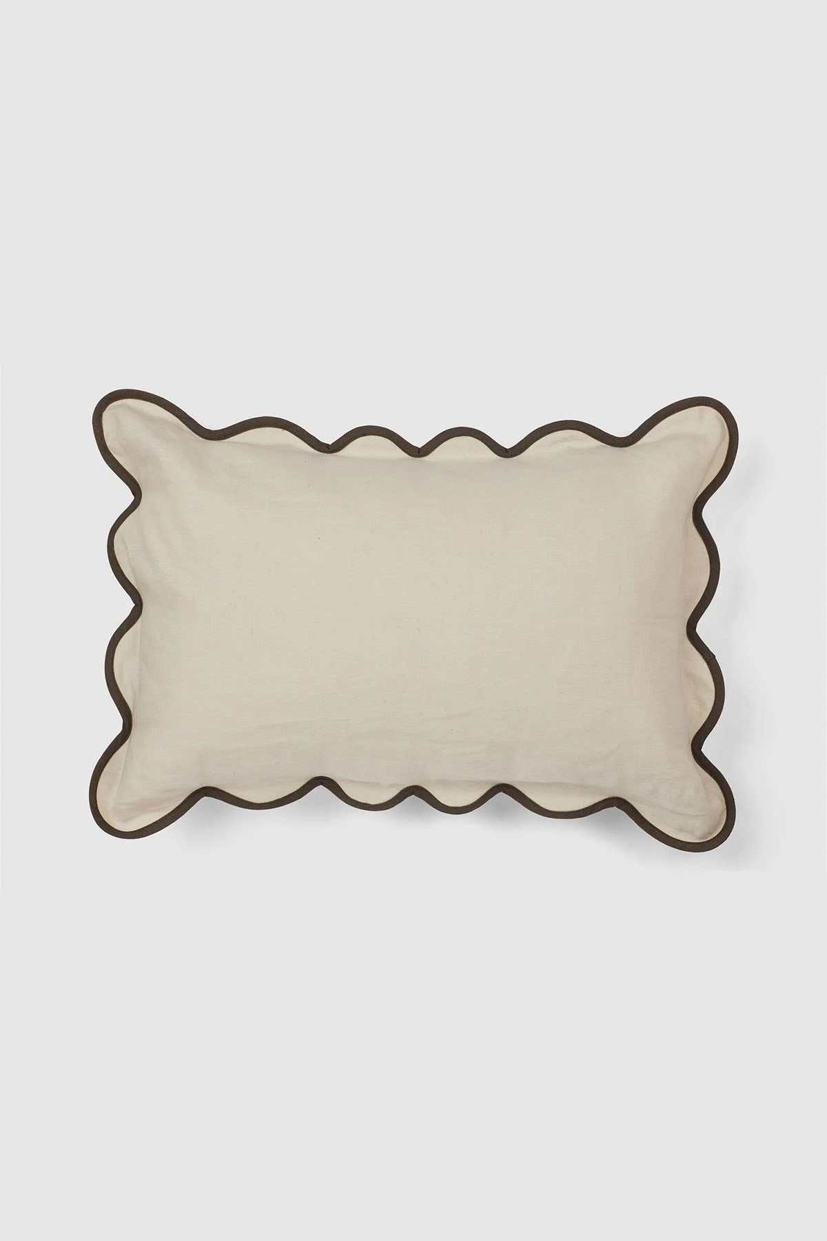 Poppy Cushion Cover Ivory Brown